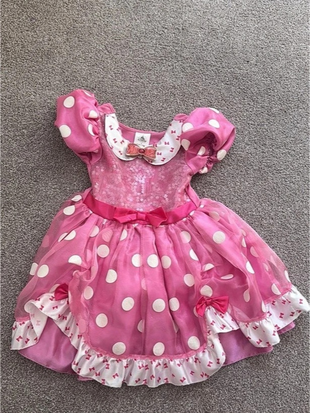 Disney Minnie Mouse Costume for Kids – Pink Polka Dot Party Dress